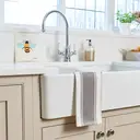 Dexam Tea Towel Love Colour Striped 100% Cotton Slate Grey 45x70cm image 2