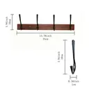 JU7CER Kitchen and bathroom storage hanging rack Wall-mounted Kitchen & Bathroom Storage Rack, Multifunctional Storage Hanger, Modern Style, Multifunctional Hook Rail 43 centimeters in length image 1