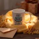 Alphynix 1 Mug blanc 33cl avec citation drôle "Je ne suis pas petite, je suis juste plus proche de la terre" & design hibou, cadeau de Noël ou Thanksgiving spirituel,Le cadeau de la saint-valentin, cadeau d’anniversaire image 6