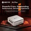 SOYO S4PLUS Mini PC Ryzen 7 H 255 (8 cœurs / 16 threads, jusqu'à 4,9 GHz) Mini ordinateur de bureau 24 Go LPDDR5 RAM 512 Go SSD PCIe 3.0, Micro PC Windows 11 Pro Radeon 780M/6 x USB 3.2/1 x LAN 2,5 G/4K à 120 Hz image 1