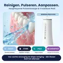 BAIR CARE M11 Waterflosser met UV-Sanitisatie (99.9% Bacteriële Verwijdering), 360 ml Extra Grote Tank, Opbergruimte voor Mondstukken, USB-C Oplaadbaar, 30 Dagen Batterijduur, 4 Reinigingsmodi, IPX8 Waterdicht voor Beugels & Reizen image 4