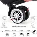 Fashion Travel Suitcase, Lightweight Hard Shell Trolley with Smooth Spinner Wheels and Secure Lock System – Nude image 4