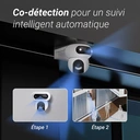 EZVIZ H90 Dual - Caméra Extérieure 2K+ Double Objectif avec Détection IA et Mode Patrouille image 8