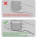 TEANAGOO Ceramic Japanese Tea Cup, 6.9oz/205ml, Charcoal Grey, H17, 4 Pcs/Box, Asian Tea Cup Set, New Year Sale , Top gift picks image 3