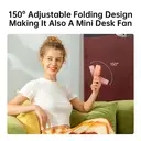 JISULIFE Life 7 Ventilateur portable 3-en-1 avec affichage LED - Rose image 7