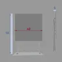 Hesperide Table d'appoint pliante carrée Greensboro - argile image 2