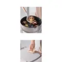 19-Piece Premium Knife Block Set With Silicone Utensils Kitchen Tool Set White image 4