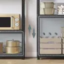 Shelving Heavy-Duty 5 Shelves Black/Rustic Brown 60 x 120 x 200 cm image 4