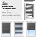 Store Double Roulant Seykey, Fixation par Clip, Sans Perforation pour Fenêtres, Double Store Roulant de 45 cm de Large, Store Roulant Double de Protection Solaire, 45x130 cm, Gris Foncé image 5