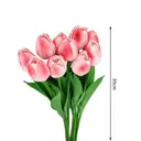 Wei's Moment 7Pcs Artificial Tulips Flowers
Fake Flowers Latex Tulips Real Touch for Party Home Wedding Decoration and DIY Decor, Multicolor Peach pink image 4