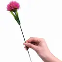 Yuejia Lot de 8 plantes roses artificielles - 28 cm image 5