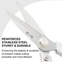 ZHANG XIAOQUAN Ciseaux de cuisine polyvalents à manche unique en acier inoxydable 40Cr13 image 7