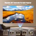 MAGCUBIC Native 1080P 650ANSI 4K Android11 L018 Projector with Auto Keystone Correction Focus Wifi6 BT5.2 Portable Movie Outdoor image 5