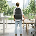 Lunch Backpack for Men Women Work, Sturdy 17 Inch Laptop Backpack with Lunch Compartment, Water Resistant Work Bag with Padded Straps and USB Charging Port, Anti Theft Computer Back Pack for Office Commute College image 5