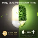 Arlgsite Nachtlicht mit Lichtsensor, warmweiß 2800–3200 K, SMD-LED 0,5 W, 110–220 V, ABS + Metall, 20 lm, für Schlafzimmer, Babyzimmer und Flur image 4