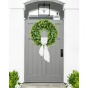 24 Inch Large Boxwood Wreath with Sash-1pcs image 5