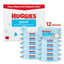 Huggies Pure Baby Wipes 12 x 48 Pack image 1