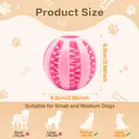 Blinkit Watermelon Ball Chew Toy for Dogs, TPR Durable Bite-Resistant Ball, Interactive Play and Teeth Cleaning Toy image 6