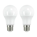 Morrisons Light Bulb LED Globe Frosted Screw A60 Warm White 7.3W 806 Lumens Dimmable 2pcs image 0