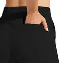 Willit Women's Cotton Sweatpants Open Bottom Yoga Sports Straight Leg Pants with Pockets Black S image 6