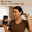 Sunluxy Cure-Oreille Visuel avec Caméra 8MP, 6 LED, Embout en Silicone Souple, Étanche IPX5, Recharge Type-C, Compatible iOS & Android – P6X, Noir image 1