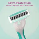 Wilkinson Quattro Intuition Smooth Sensitive Shaver For Women 3 Packs image 2