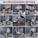 SPORTSOUL Banc d'haltérophilie réglable avec développateur de jambes et rangement pliable, convient aux barres de 6' et 7', équipement de gym pour la maison et le commercial image 5