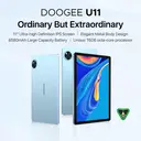 DOOGEE U11 11-inch Android 15 Tablet with Gemini AI, 16GB+128GB/2TB, Unisoc T7200, 5G Wi-Fi, Bluetooth 5.0, Blue image 1