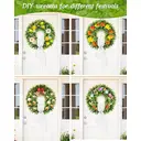 24 Inch Large Boxwood Wreath with Sash-1pcs image 4