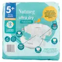 Nutmeg Baby Ultra Dry Size 5+ 13-27kg/29-60lbs 36 Nappies image 3