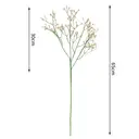 Wei's Moment 5Pcs Artificial
Flowers, Fake Flowers Silk Plastic Artificial Gypsophila Realistic Flower Arrangements Wedding Decoration Table Centerpieces Champagne color image 3