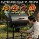 Huacan Folding board outdoor barbecue grill, courtyard grill, large portable barbecue grill, outdoor grill, American style home barbecue grill, 1 piece image 5