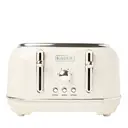 Haden Highclere Retro 4 Slice Toaster, Cord Storage, Coated Stainless Steel, Cream - 197252 image 0