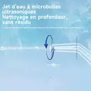 Nettoyeur dentaire portable H2ofloss avec 6 modes, 5 bouchons, batterie 2500mAH, réservoir 570ml, étanchéité IPX7, couleur blanche image 2