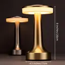 Lampe de table sans fil, lampe de bureau LED portable, éclairage d’ambiance de bureau, veilleuse avec intensité variable et n image 4