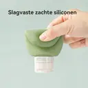 JORDAN&JUDY Lot de 3 bouteilles de voyage en silicone, rechargeables, anti-fuite, portables, pour shampoing et cosmétiques, 60 ml, Offre annuelle, Cadeaux phares image 5