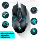 Rexsun G560 Souris gaming filaire USB, compatible Windows et Mac - Noir image 5