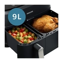 PHILIPS Friteuse sans huile Série 3000 NA351/00 double compartiment 9 L Noir image 4