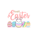 Alphynix 1pc Happy Easter Glass Tumbler, 500ml Clear Cup with Pink "Happy Easte" Text and Cute Bunny Egg Design, Includes Wood Lid & Glass Straw, Easter Holiday Gift image 6