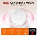 HEIMAN Smoke Detector, 10 Year Fire Alarm, EN 14604 Certified, Photoelectric Smoke Detector, Lithium Long Term Battery, Fire Detector, 85 dB Alarm (Pack of 3) image 5