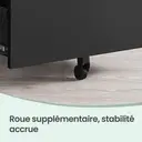 SONGMICS HOME Meuble pour Documents en Métal, Classeur Mobile, Support pour Imprimante, avec Serrure, 4 Tiroirs, Pré-Assemblé, Bureau, 45,1 x 39 x 69,3 cm, Noir image 6