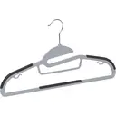 ANQI Srtip Plastic Hangers, Pack of 20, Gray image 1