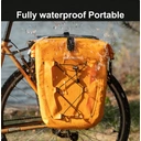 ROCKBROS Bike Panniers Waterproof Bike Rear Rack Bag Max 30L Large Capacity Bike Rear Panniers for Cycling Traveling Commuting - Black image 4