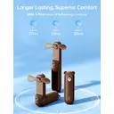 JISULIFE Life8 Plus Ventilateur portatif avec fonction batterie externe 4500 mAh et lampe de poche - Chocolat image 2