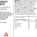 PhD Smart Protein Nutrition Bar Cookies & Cream Flavour - 12 x 64g image 6