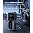 UTRAI JS-9 3000A Car Jump Starter with Air Compressor 150PSI, 18W QC Power Bank, 12V Car Battery Charger Jumper Starter, LED Screen, 3 Modes Flashlight image 4