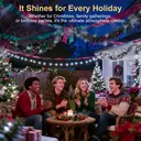 Vivreal 2PCS Solar Copper Wire String Lights – 8M (26 ft) 80 LEDs Cool White, Waterproof Outdoor Fairy Lights for Garden, Patio & Holiday Decoration, New Year Sale , Top gift picks image 7