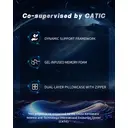 MENDALE Coussin à mémoire de forme ergonomique et respirant - 42 x 70 x 10 cm image 5