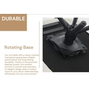 CLIPOP 1PC Chenille Swivel Tub Chair for Living Room 360 Rotating Base Luxurious Dining Armchair with Padded Seat, Desk Chair no Wheels for Dining Room Bedroom Vanity 0659-s green 59*60*91 cm image 7