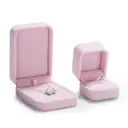 Oirlv Écrin à bague en velours - Rose image 6